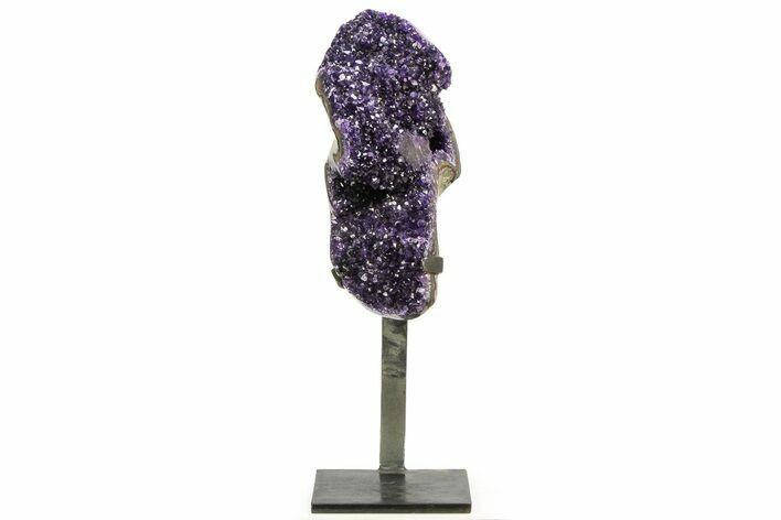 Amethyst Geode With Metal Stand - Uruguay #306872